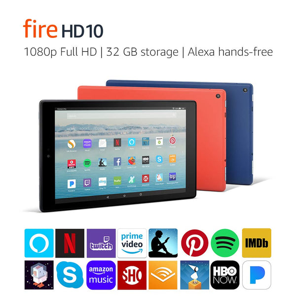 Amazon Fire HD 10" 32GB Alexa-Enabled Tablet w/SD Card & Case Voucher Via Amazon