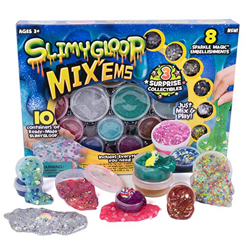 Slimygloop Mix'Ems Mix & Create 10 Different Gooey, Putty, Slime  Via Amazon