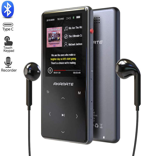 Akamate 16GB MP3 Player with Bluetooth 4.2 Via Amazon