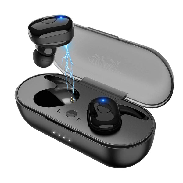 Wireless Earbuds Bluetooth 5.0 Bluetooth Headphones with Portable Charging Case Via Amazon