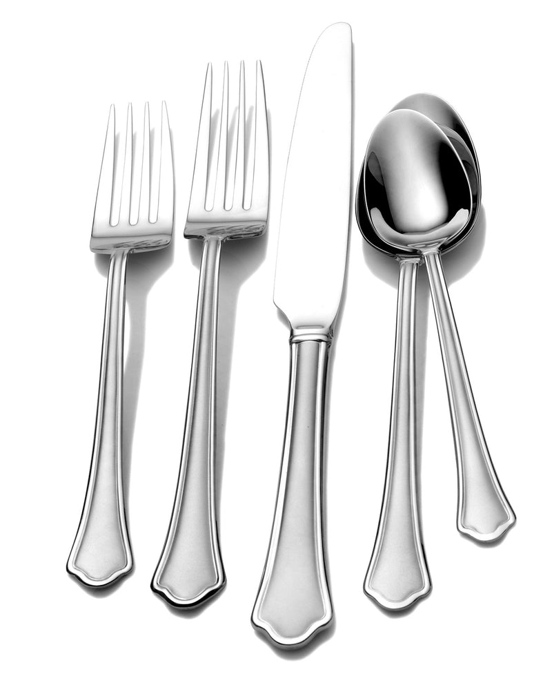 Stainless Steel 51-Pc. Capri Frost Finish, Service for 8 + More Styles Via Macys