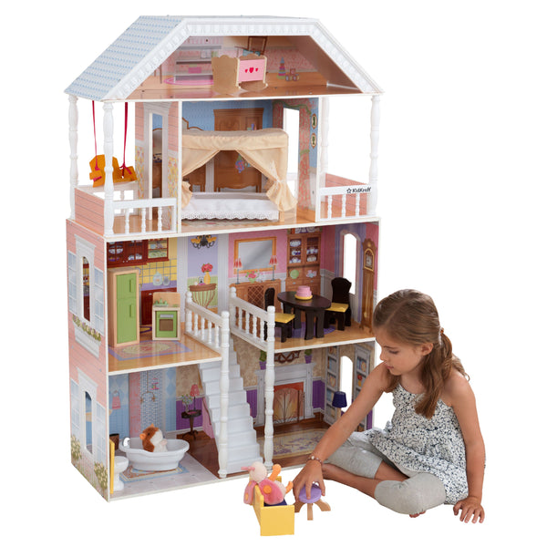 KidKraft Savannah Dollhouse with 14 Accessories Included Via Walmart