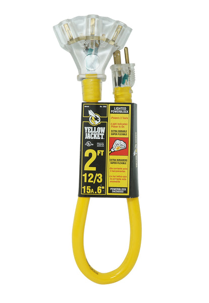 Yellow Jacket Heavy Duty 3-Outlet Extension Cord Via Amazon