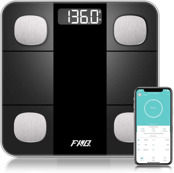 Bluetooth Body Fat Scale, Smart Wireless Digital Via Amazon