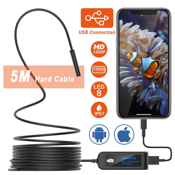 Endoscope Hard USB Snake Camera Via Amazon