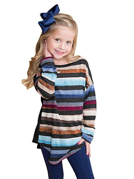 Little Girls Long Sleeve Tunic Tops Via Amazon