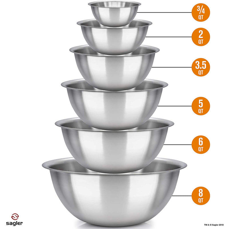 Set of 6 Stainless Steel Mixing Bowls Via Amazon ONLY $12.99 Shipped! (Reg $27)