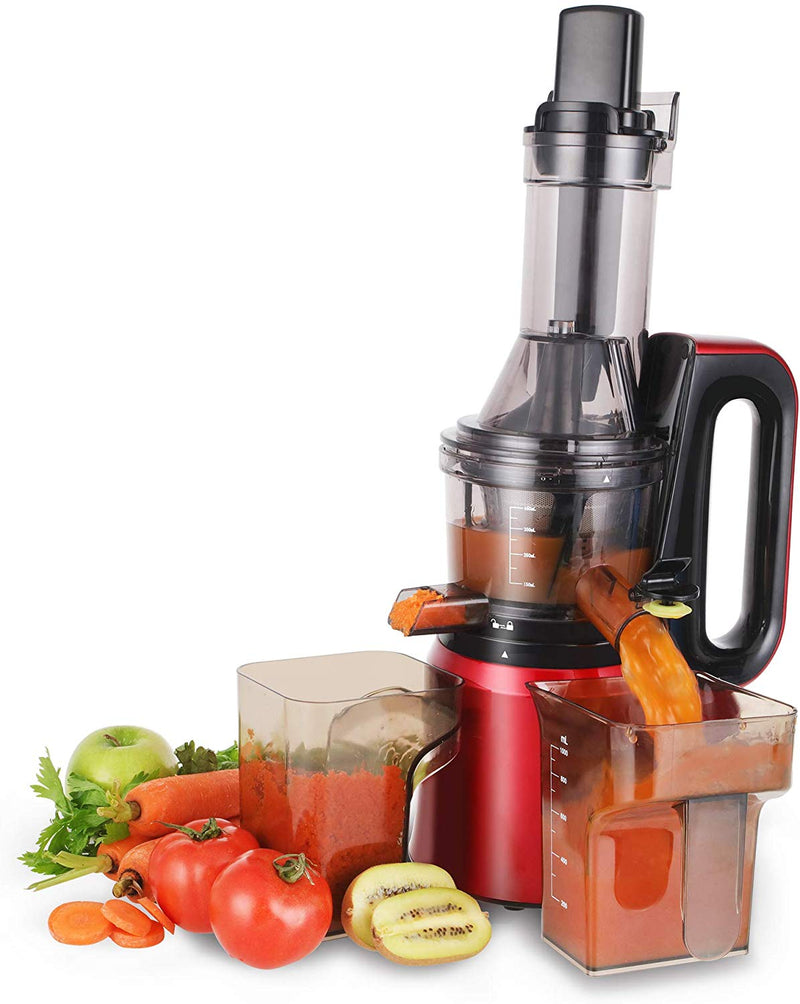 Slow juicer - Highly Efficient Juice Extraction - 2'' Wide Feed Chute Via Amazon