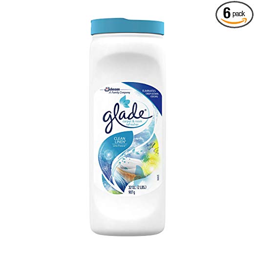 Pack of 6 Glade Carpet & Room, Clean Linen Via Amazon