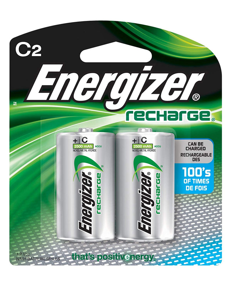 2-Pack Energizer Recharge C Batteries Via Amazon