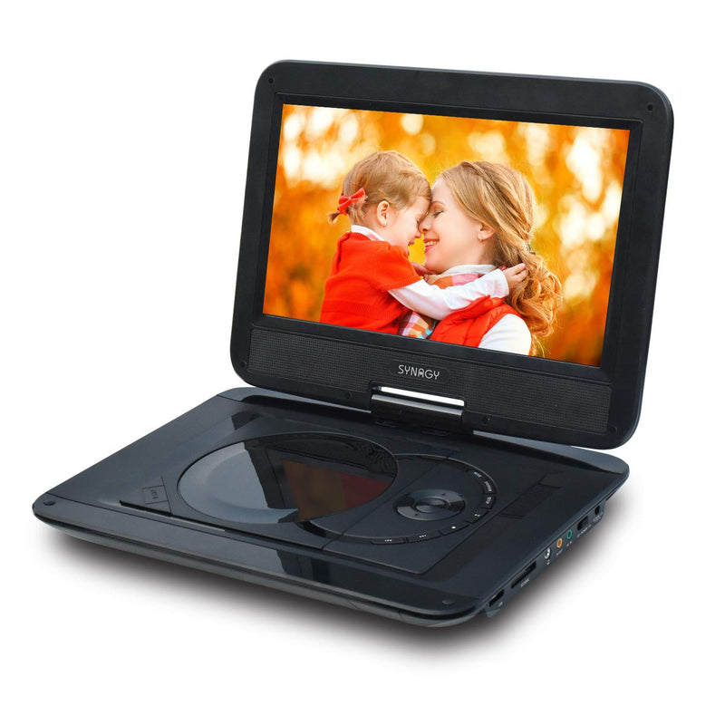 SYNAGY 10.1" Portable DVD Player with Built-in Rechargeable Battery Via Amazon