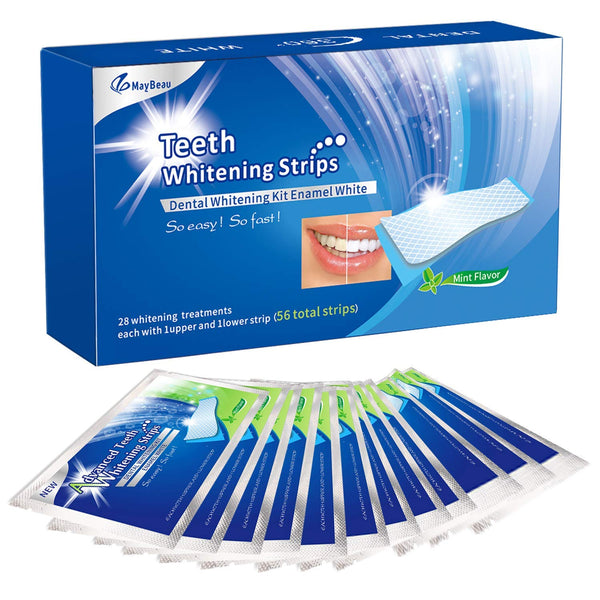 56 Piece  Teeth Whitening Strips for Sensitive Teeth Via Amazon