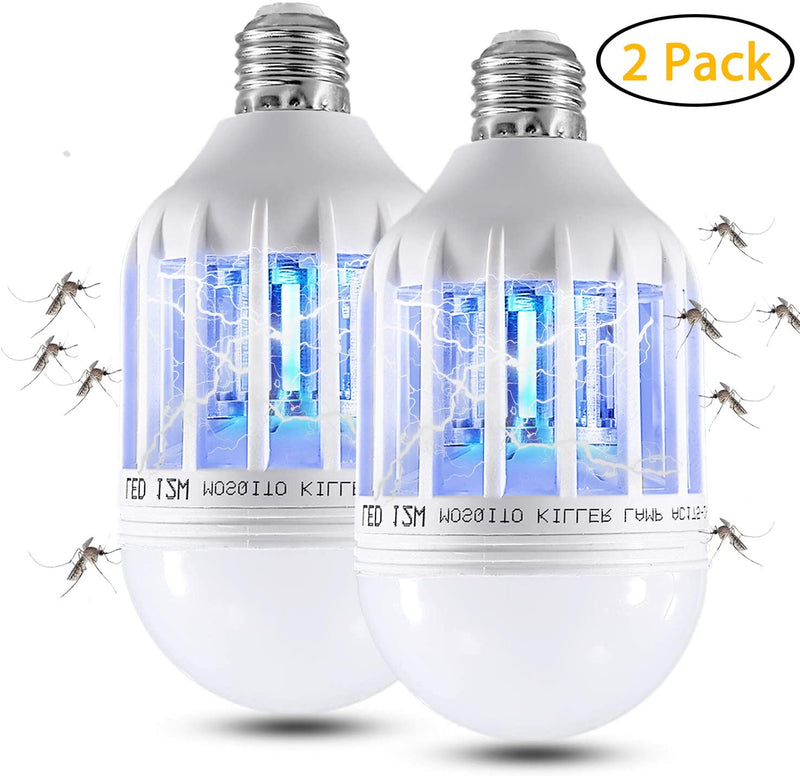 2 Pack 2 in 1 Electronic Mosquito Bug Zapper Fly Killer Lamp Indoor And Outdoor Via Amazon