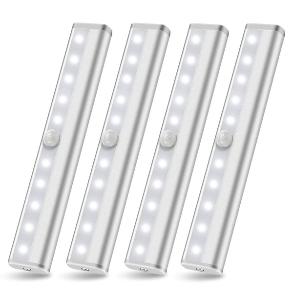 4 Pack LED Under Cabinet Motion Sensor Light Via Amazon