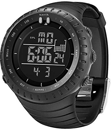 Mens Watches Digital Sports Waterproof Tactical Watch with LED Backlight Via Amazon