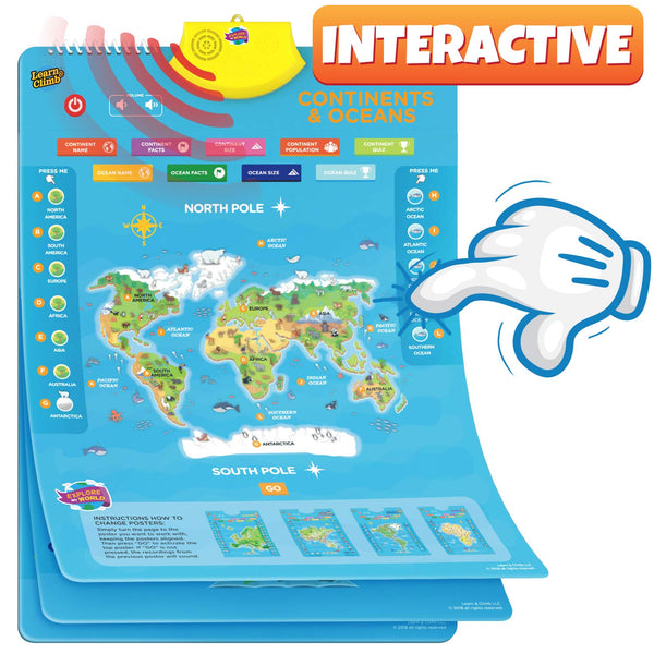 Kids Interactive World Map Via Amazon