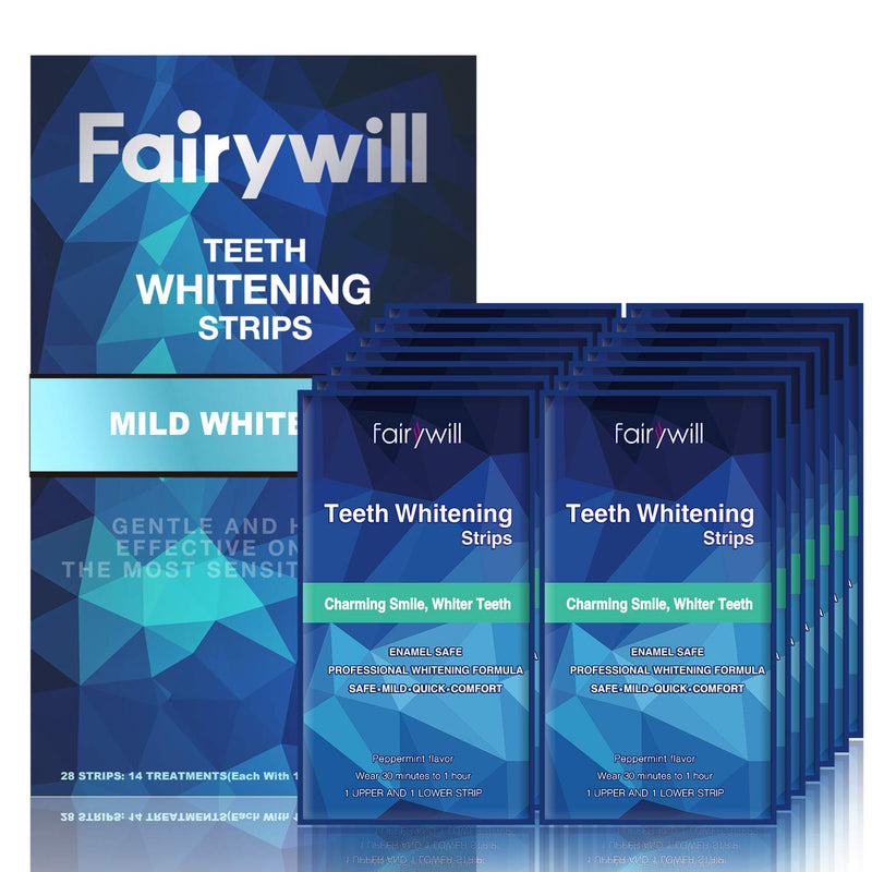 Pack of 28 Teeth Whitening Strips for Sensitive Teeth Via Amazon