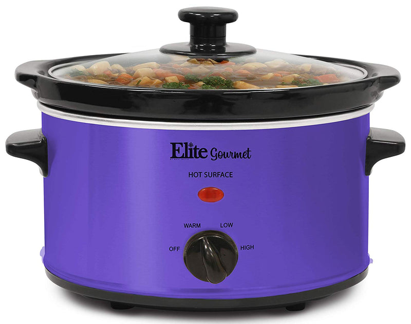 Elite Gourmet MST-275XP Electric Slow Cooker, Adjustable Temp, 2Qt Via Amazon