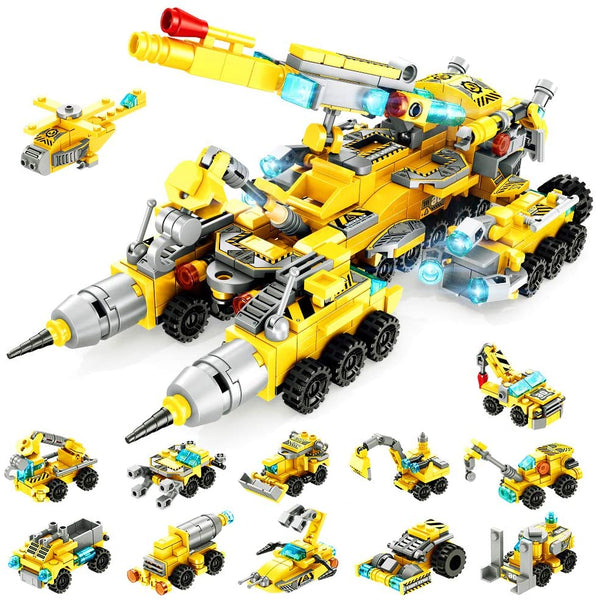 566 PCS Building Construction Truck Blocks Toy Via Amazon