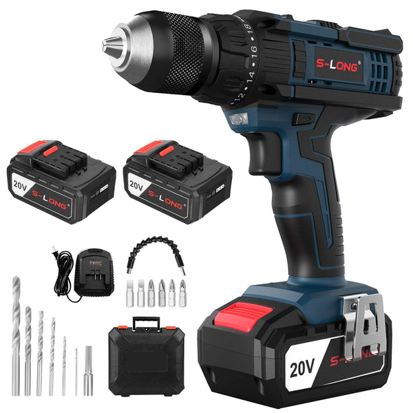 20V Cordless Drill with 2 Batteries and Charger Via Amazon ONLY $26.99 Shipped! (Reg $60)