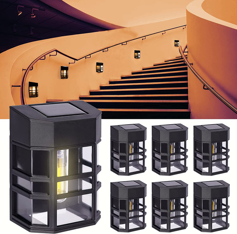 6-Pack Solar Wall Lights Via Amazon