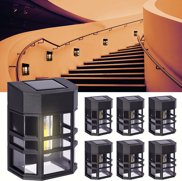 6-Pack Solar Wall Lights Via Amazon
