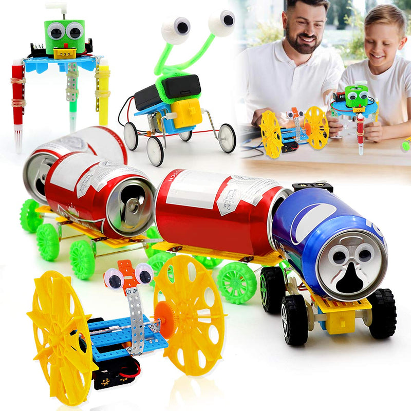 5 Star Electric Motor Robotic Science Kits (4 Sets) includes Power Train, Balance Car, Doodle Robot Via Amazon