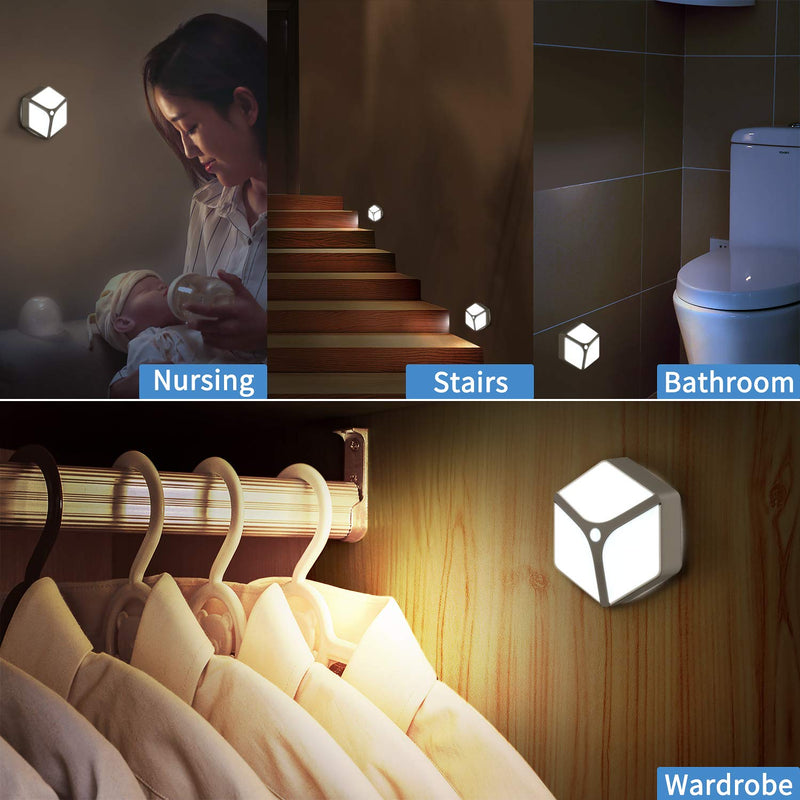 6  Pack LED Motion Sensor Night Lights Via Amazon