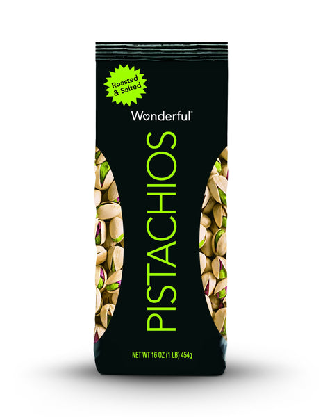 Wonderful Pistachios, Roasted and Salted, 16 Ounce Bag