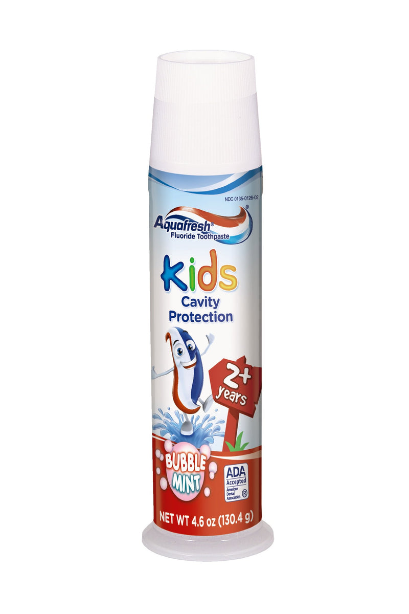 Aquafresh Kids Toothpaste, Bubble Mint, 4.6 Ounce Via Amazon