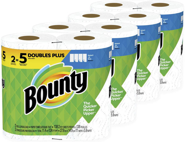 24 Rolls Of Bounty Paper Towels Via Amazon