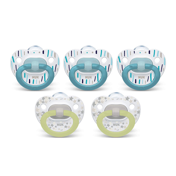 NUK Orthodontic Pacifiers, 0-6 Months, 5-Pack Via Amazon