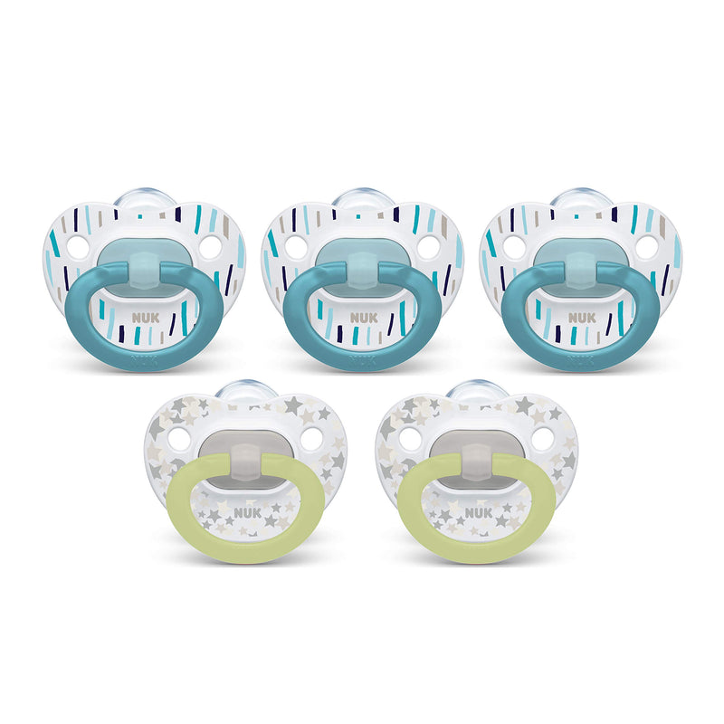 NUK Orthodontic Pacifiers, 0-6 Months, 5-Pack Via Amazon
