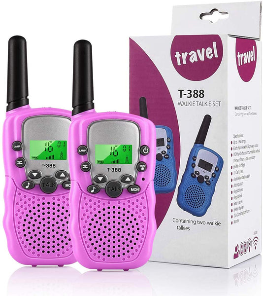 Walkie Talkies, 22 Channel Toy 3 Miles Range with LCD Screen Flashlight Via Amazon