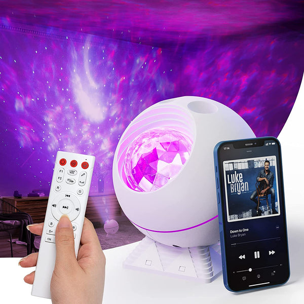 3 in 1 LED Nebula Galaxy Projector, Bluetooth Speaker Via Amazon