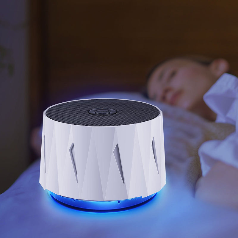 Noise Machine Portable. Noise Volume Settings, Includes Fan, Nightlight, USB Charging Port Via Amazon