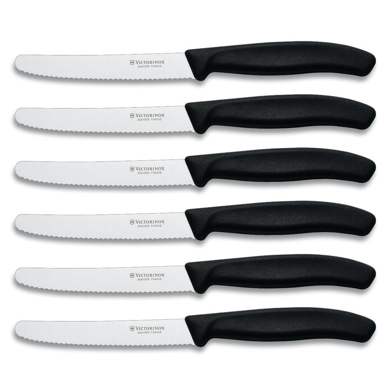 6 Victorinox Swiss Army Cutlery Swiss Classic Serrated Steak Knife Set Via Amazon