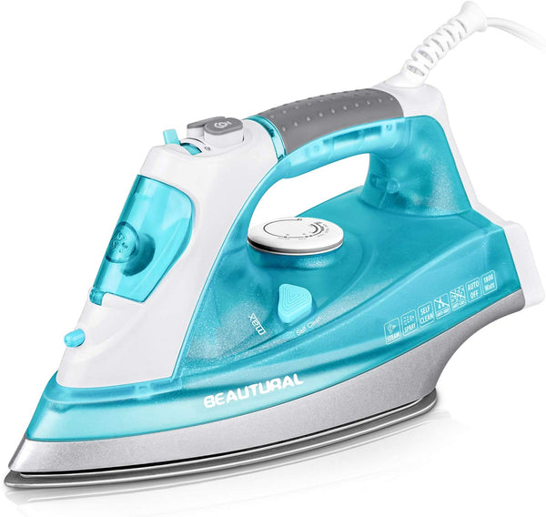 1800 Watt Steam Iron with Precision Thermostat Dial, 3-Way Auto-Off, Self-Cleaning, Anti-Drip Via Amazon