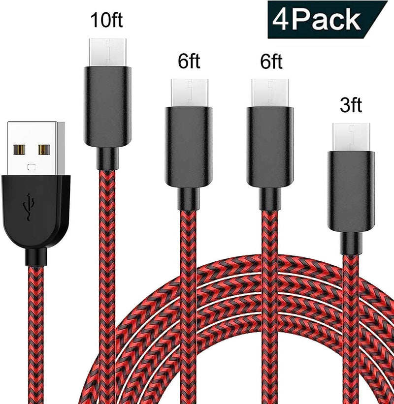 4 Pack USB C Cable Fast Charging Via Amazon