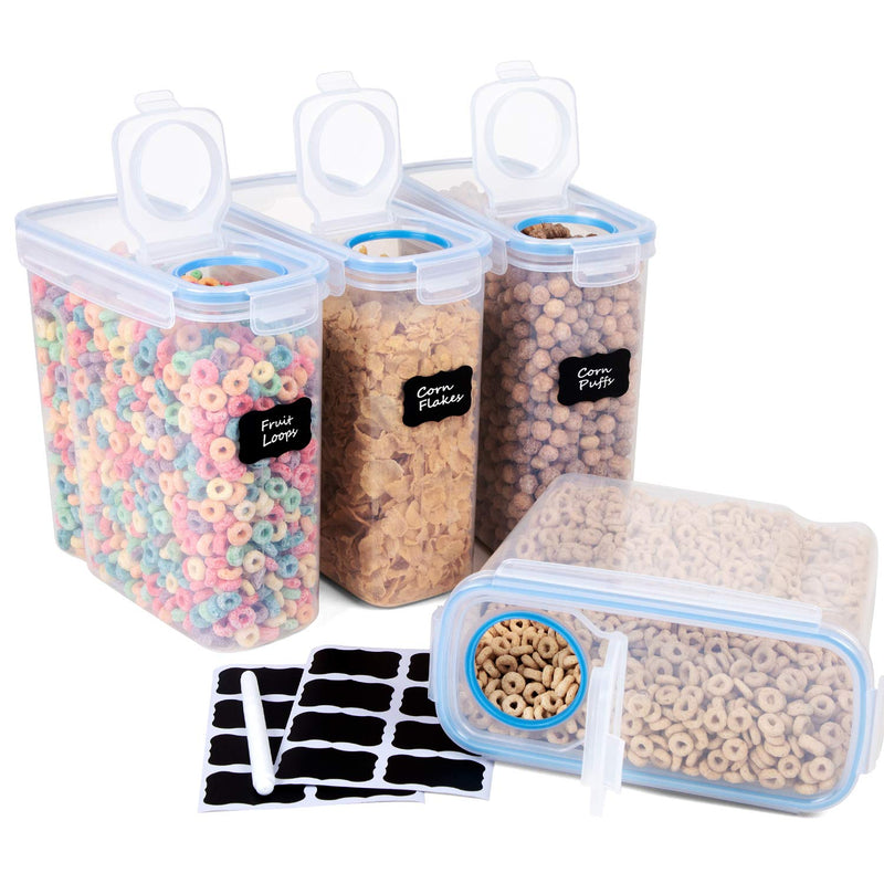 Cereal Container Storage Set, Set of 4 Via Amazon