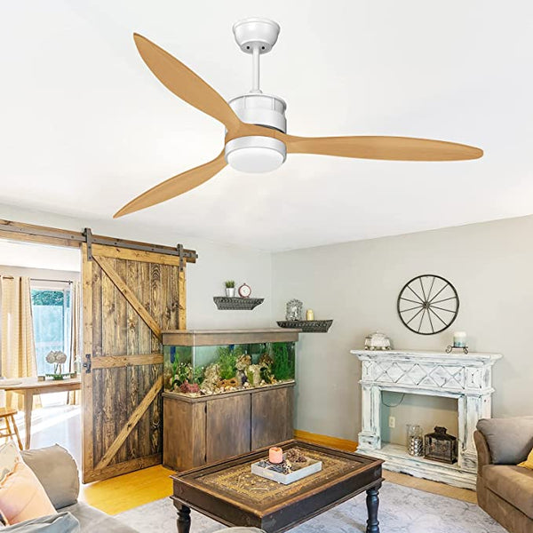 52" Wood Ceiling Fan with Light Via Amazon