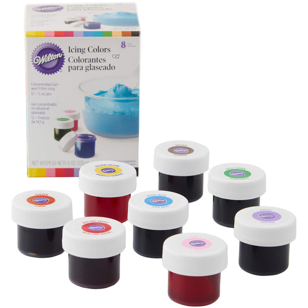 Wilton Icing Colors, 8-Count Icing Colors Via Amazon