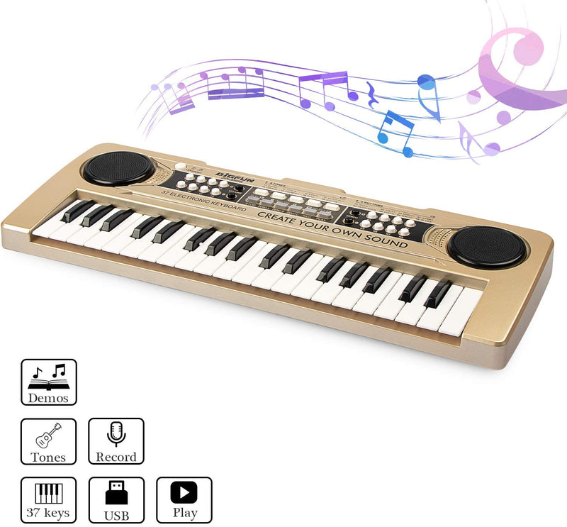 37 Keys Kids Piano Portable Electronic Keyboard  Via Amazon