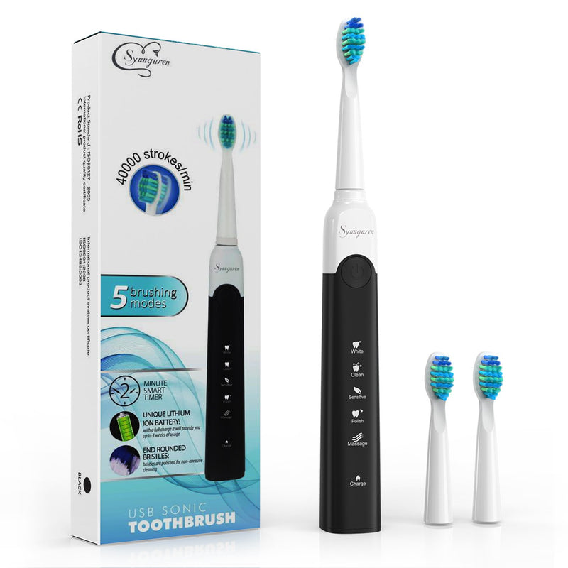 Sonic Rechargeable Toothbrush W/ 3 Heads Via Amazon SALE $9.99 Shipped! (Reg $20)