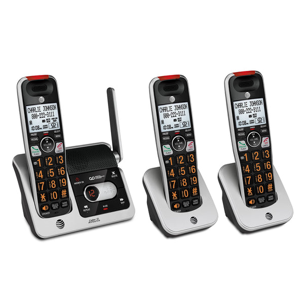 AT&T 3-Handset Expandable Cordless Phone with Answering System Via Amazon