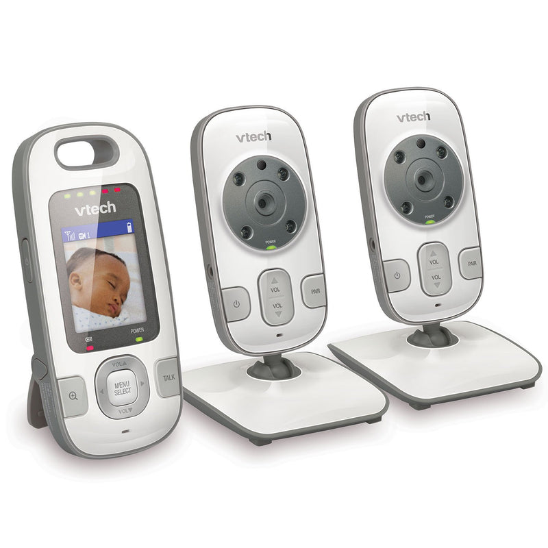 VTech 2 Video Baby Monitor  Night Vision, Talk-Back Intercom & 1,000 feet of Range with 2 Cameras Via Amazon