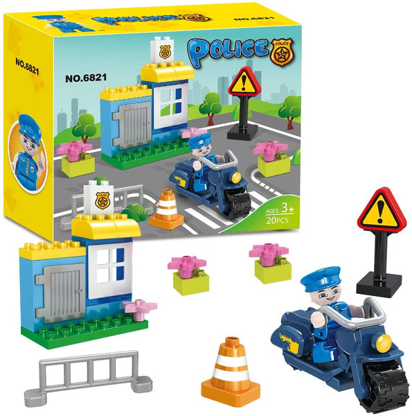 Police Station Building Blocks Toy Set Via Amazon