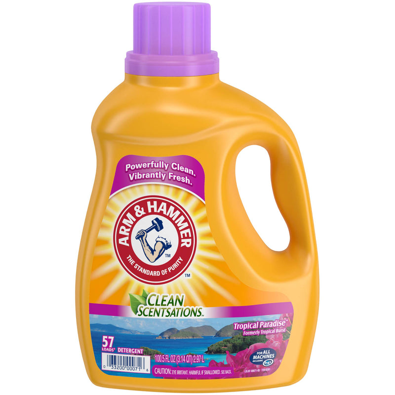 Arm & Hammer Laundry Detergent, Tropical Burst, 100.5 Oz Via Amazon