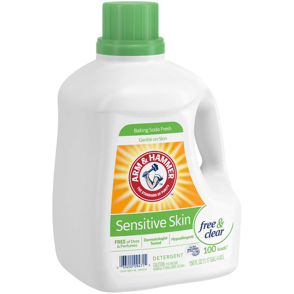 Arm & Hammer Laundry Detergent, Sensitive Skin, 150 Oz- 100 Loads Via Amazon