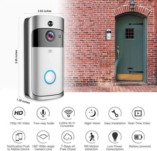 Home Wireless Remote Monitoring Real-Time Two-Way Talk Video Doorbell Via Amazon